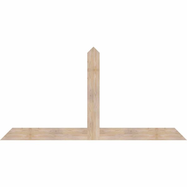 Ekena Millwork Portland Smooth Timber Gable Bracket, Douglas Fir, 84"W x 42"H x 1 1/2"D x 5 1/2"F, 12/12 Pitch GBW084X42X0206POR00SDF - main